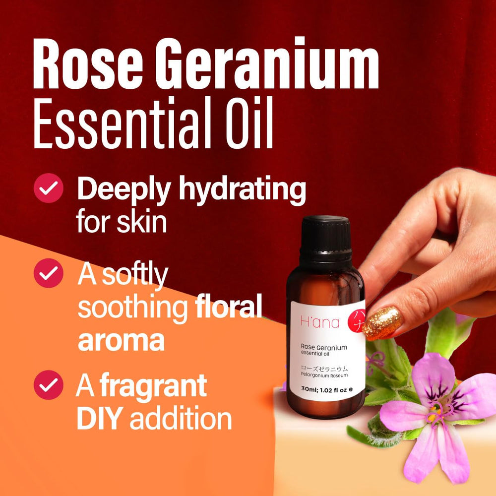 Diffuser releasing rose geranium aroma