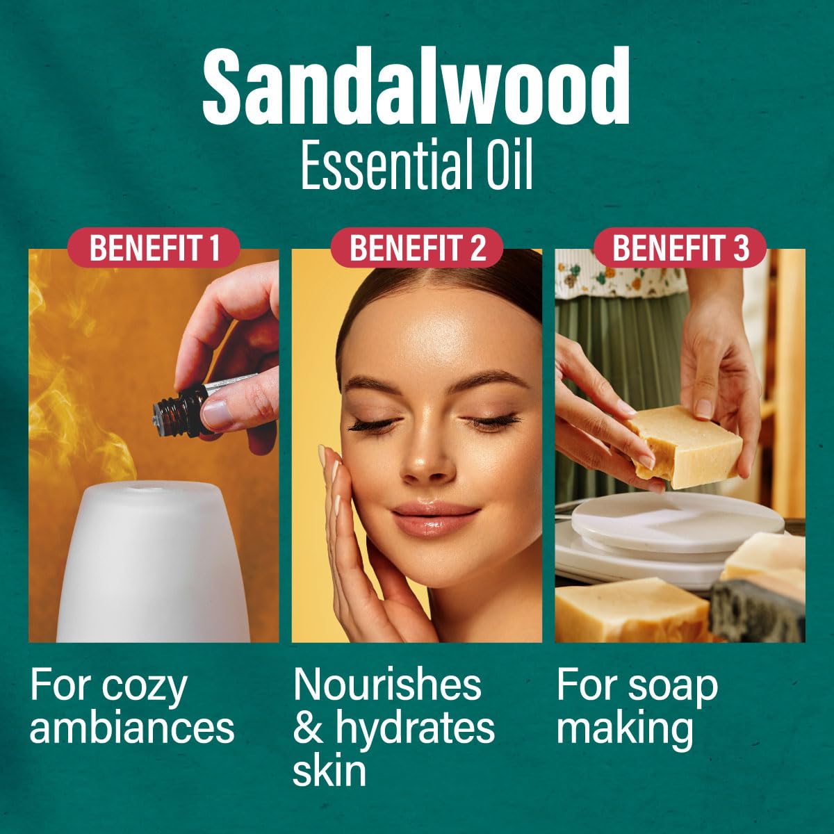 DIY candles and soaps using Sandalwood essential oil