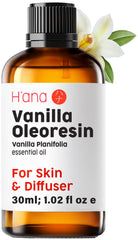 Front view of H'ana Vanilla Essential Oil bottle