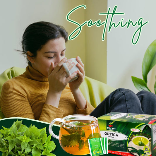 Stinging nettle leaves and nettle root for Hanan Nettle Tea