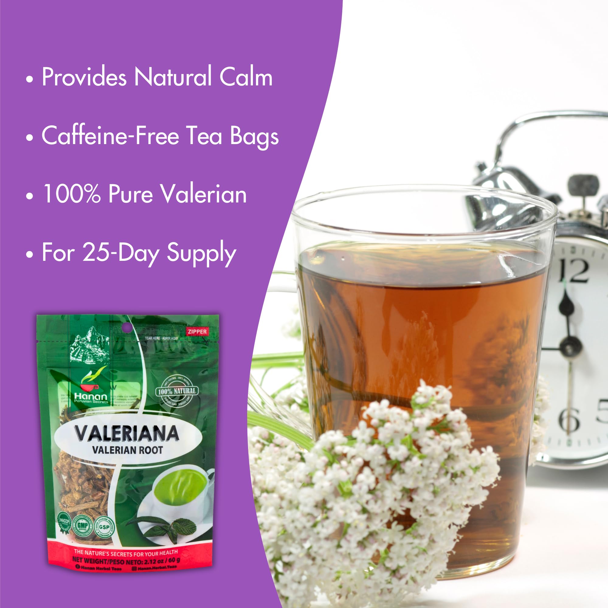 Sustainably sourced valerian root from Peru