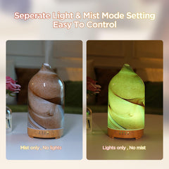 Auto shut-off indicator on essential oil diffuser