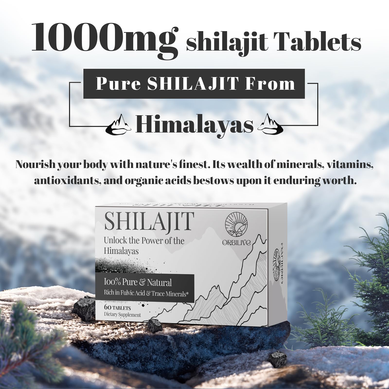 Hand-harvested Shilajit from high-altitude Himalayas