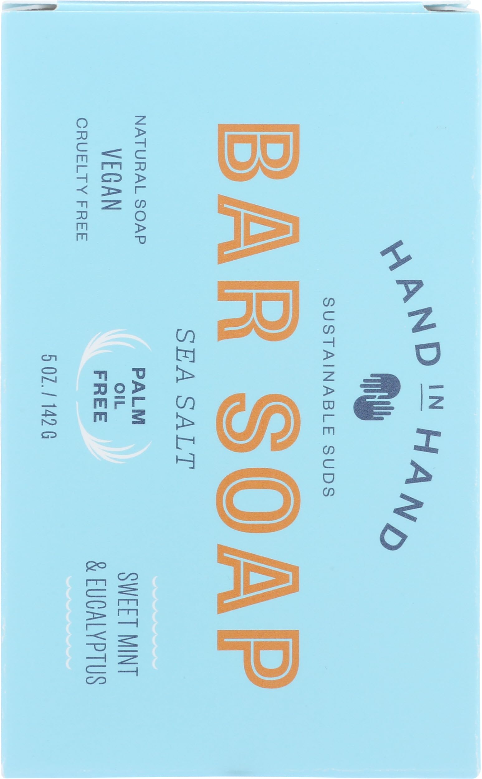 Hand in Hand vegan palm-oil-free bar soap suitable for daily cleansing