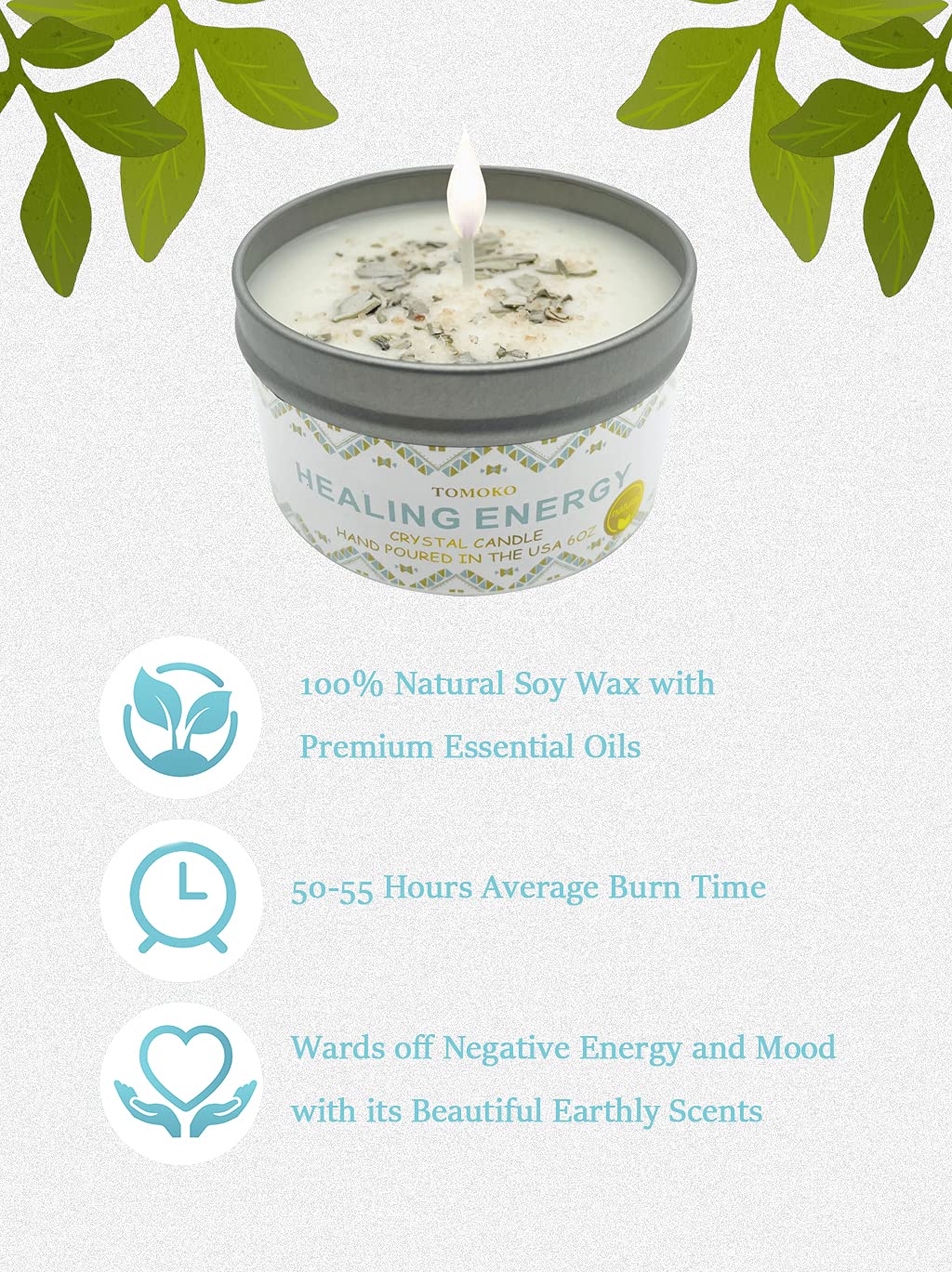 Hand-poured soy wax candle