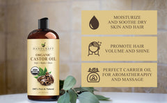Natural skin moisturizer with castor oil