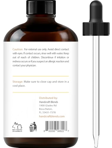 Lab-tested quality guarantee label on Handcraft Blends Cinnamon Oil packaging