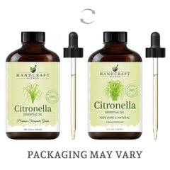 Close-up of Handcraft Blends citronella oil bottle
