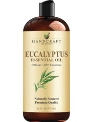 16 oz bottle of Handcraft Blends Eucalyptus Essential Oil for bulk DIY use