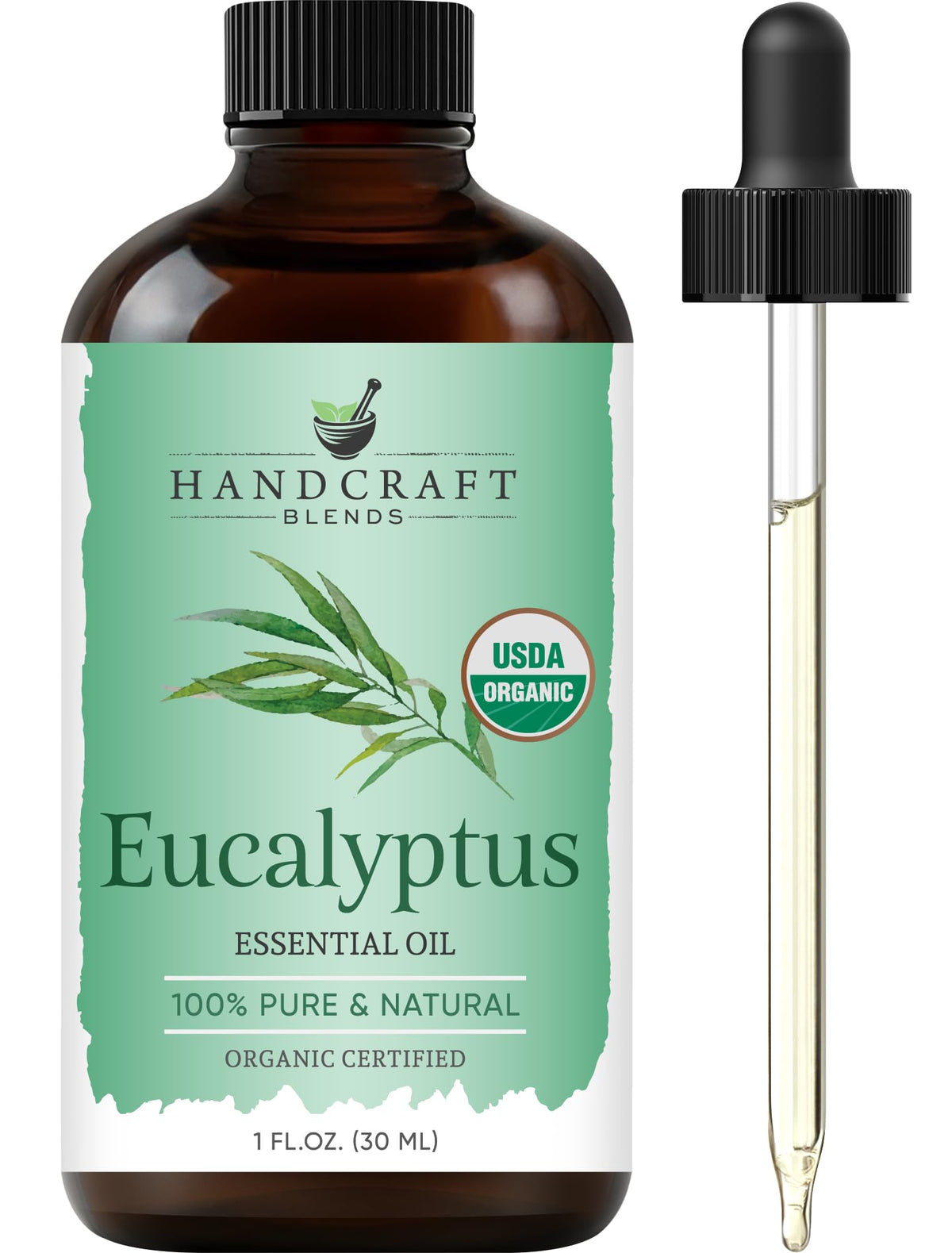 Handcraft Blends Organic Eucalyptus Essential Oil 1oz bottle