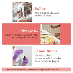 Diffuser with grapefruit essential oil for aromatherapy