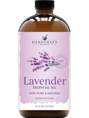 Handcraft Blends Lavender Essential Oil bottle – 16 fl oz glass bottle
