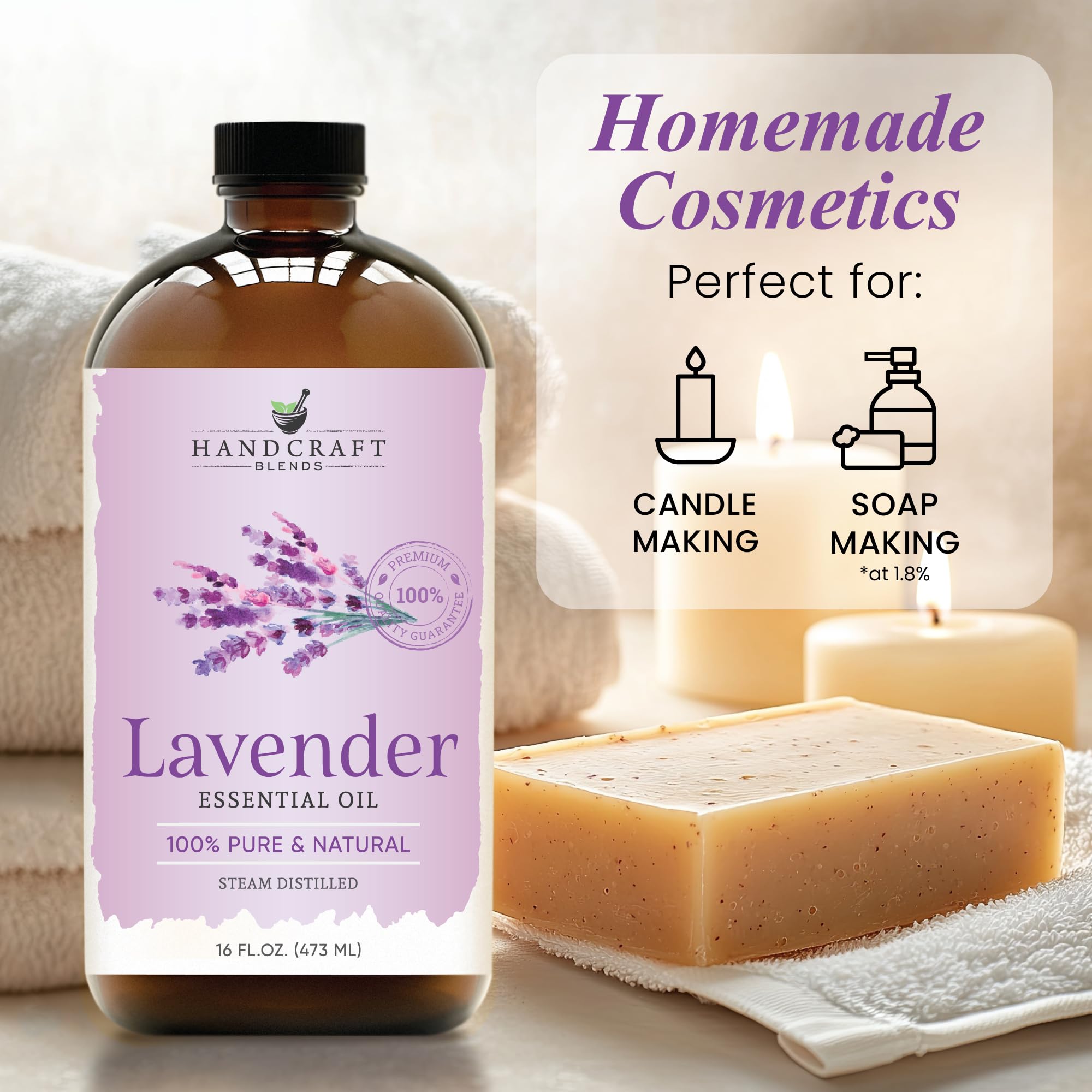 DIY skincare and soap making using lavender essential oil