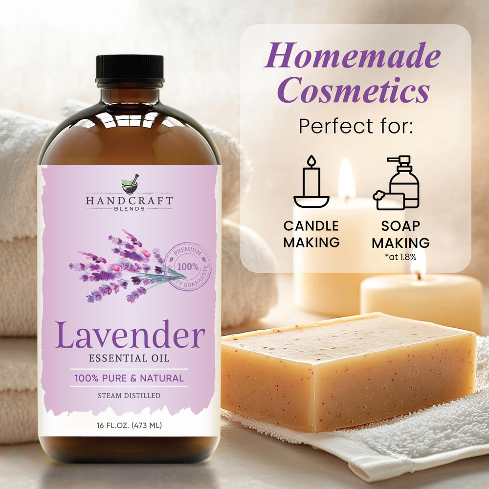 DIY skincare and soap making using lavender essential oil