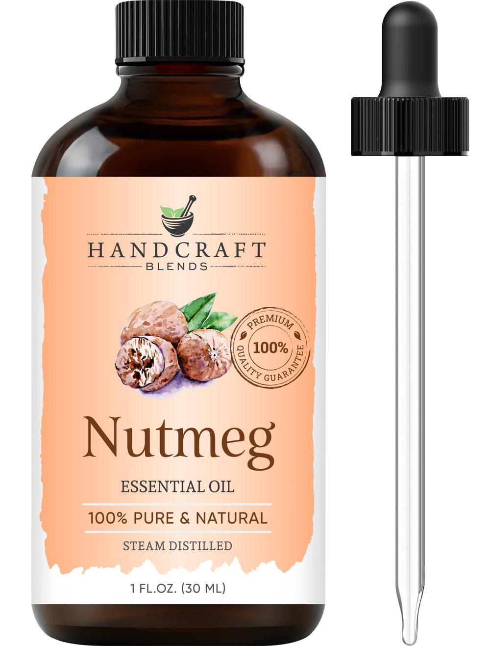 Handcraft Blends Nutmeg Essential Oil 1oz bottle