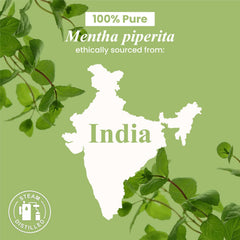 USA-made label on Handcraft Blends peppermint oil with quality guarantee