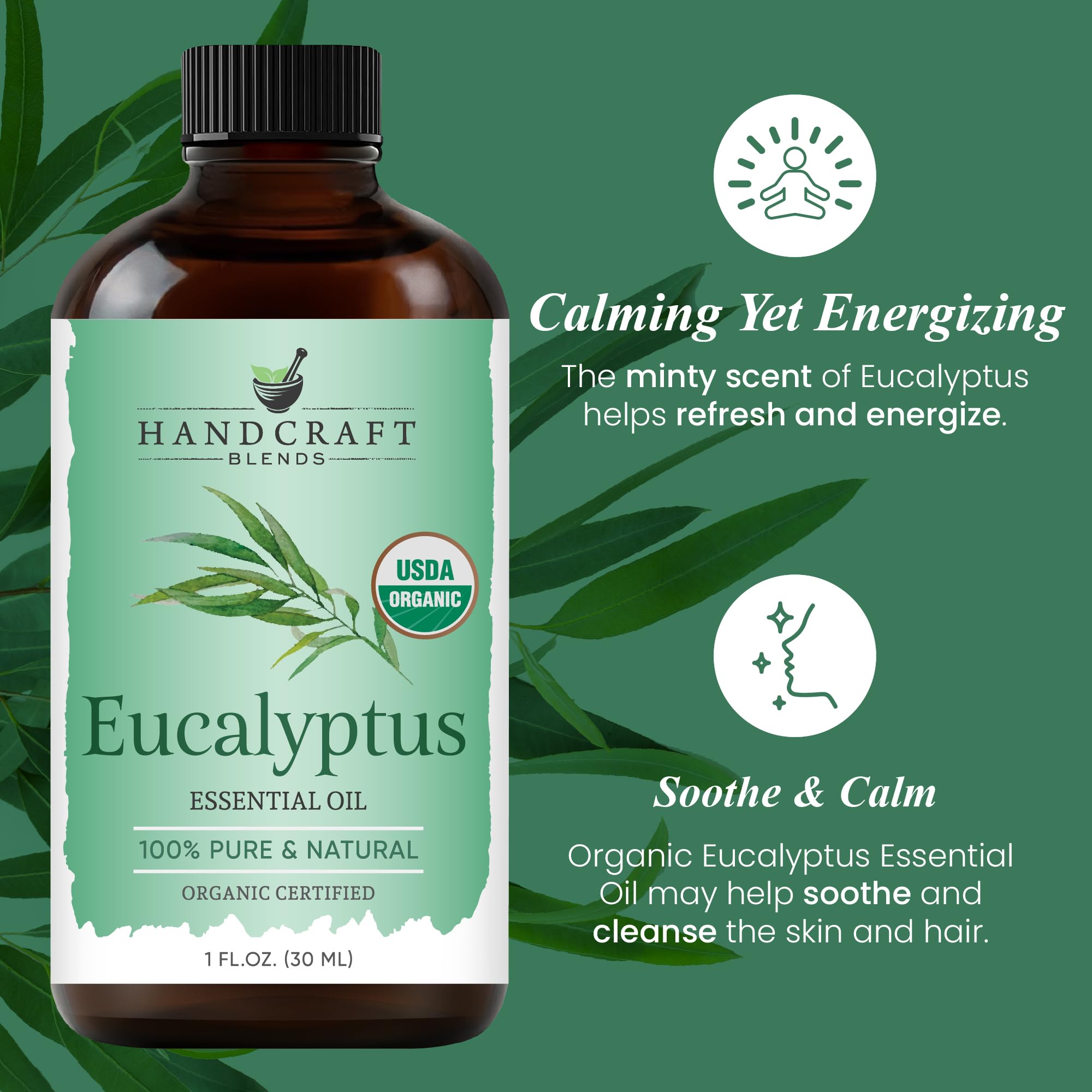 Premium-grade essential oil bottle by Handcraft Blends