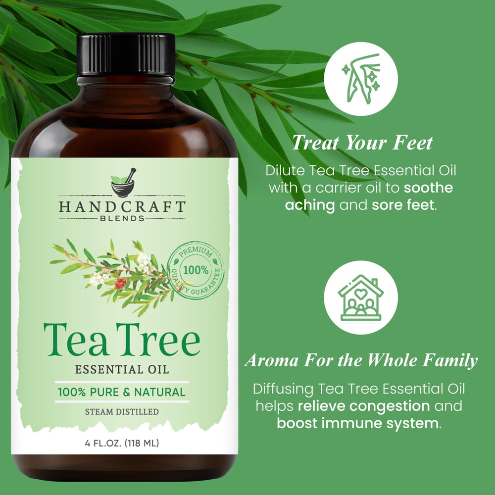 Tea Tree essential oil for skin care by Handcraft Blends