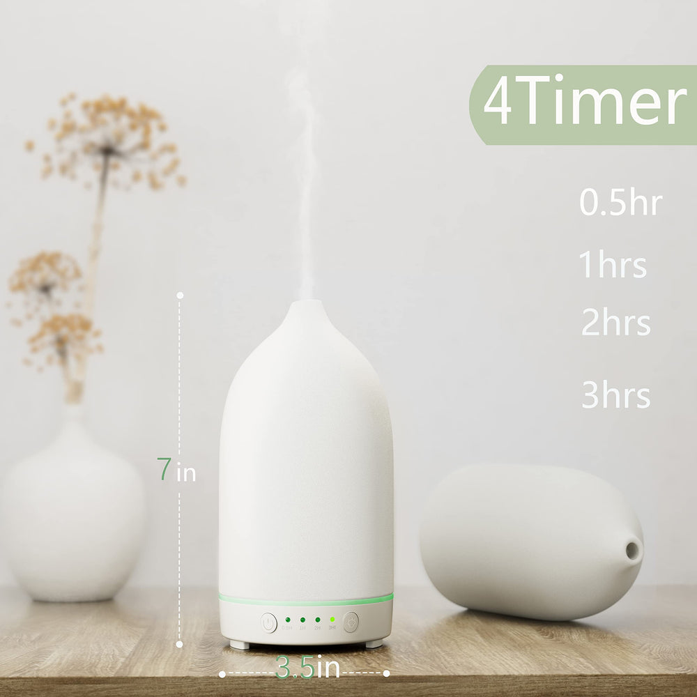 Close-up of handcrafted ceramic aromatherapy diffuser