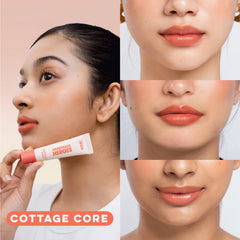 Handmade Heroes lip gloss showing buildable sheer to bold color range