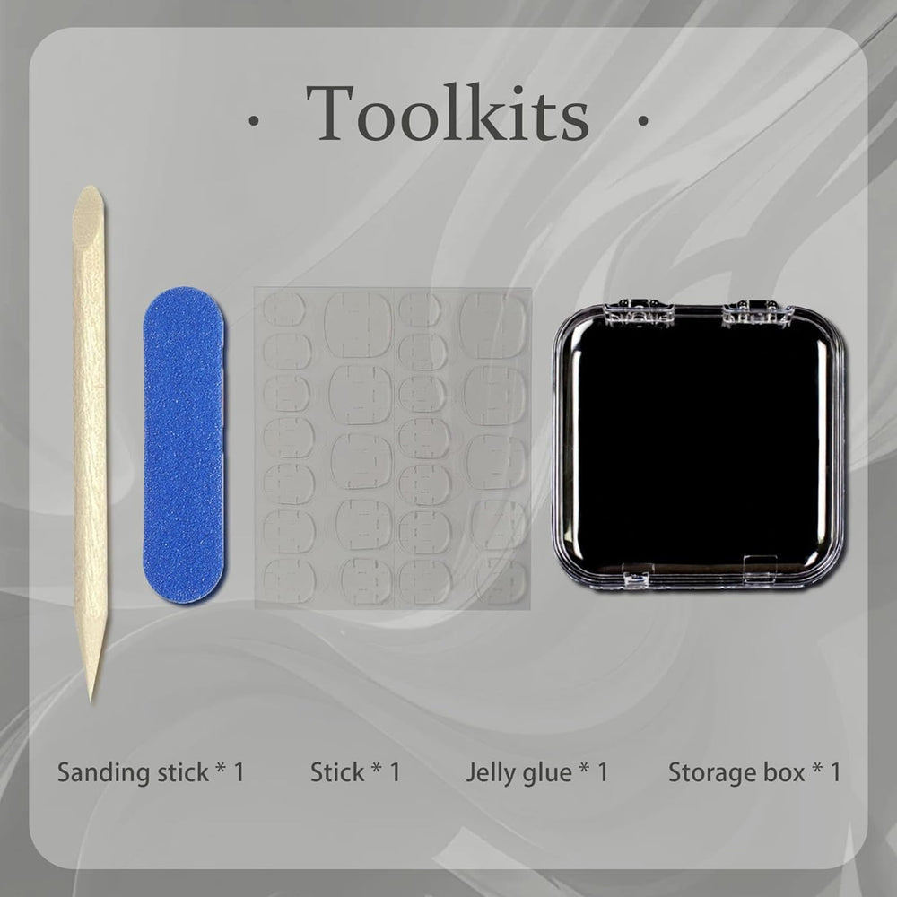 Storage box keeps nails and tools organized for easy reuse.