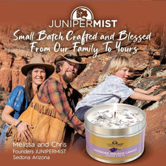 Handmade Lavender Sage candle crafted in Sedona for cleansing