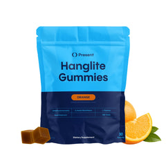Hanglite Gummies orange-flavored bottle labeled product image