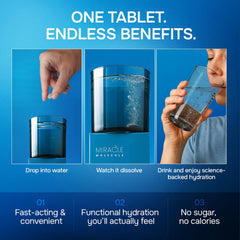 Hydrogen tablet for hangover relief and hydration