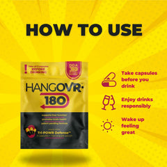 Hangovr 180 Tri-Power label on bottle