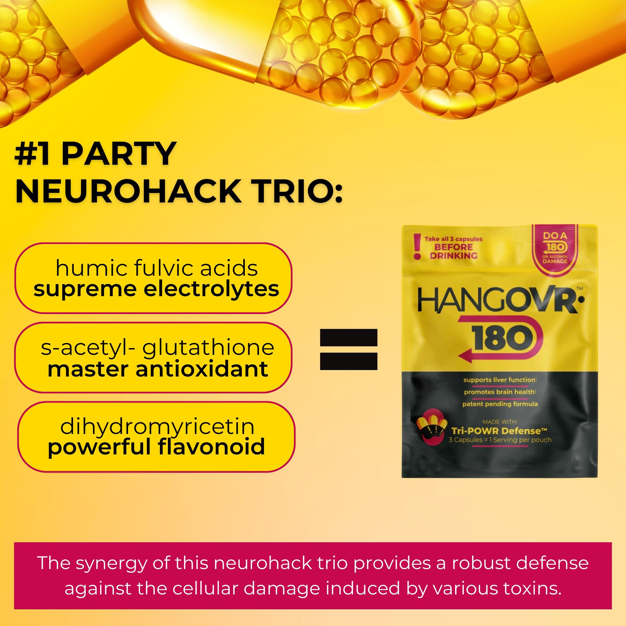 Hangovr 180 Tri-Power pouch shown for travel