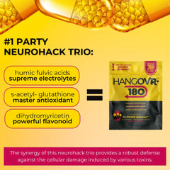 Hangovr 180 Tri-Power pouch shown for travel
