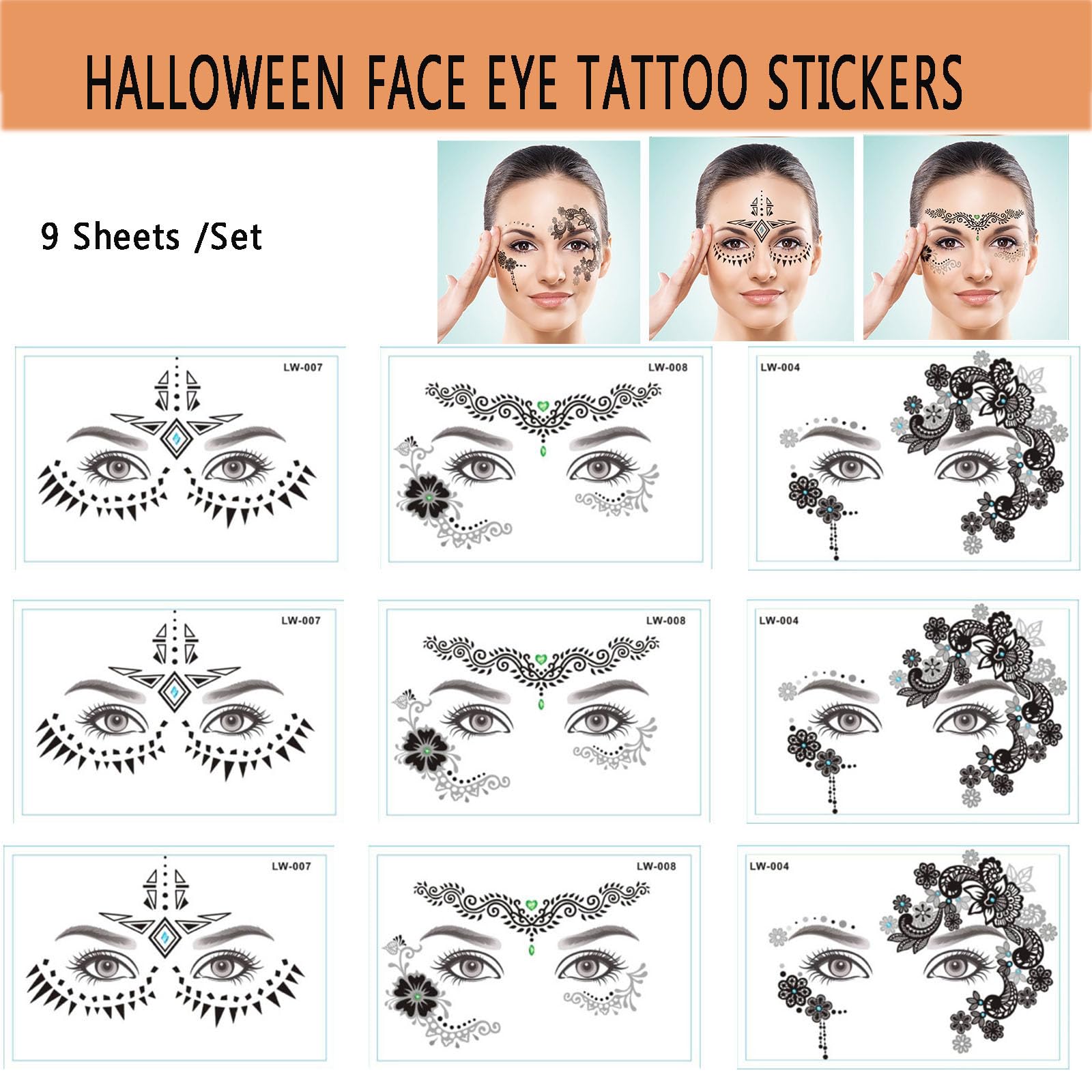 HANSAMU Halloween masquerade look showcases dramatic eye accents for festive events.