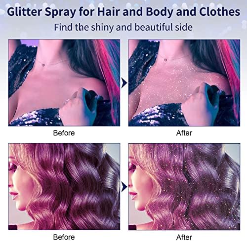 HANYWIL glitter spray on clothing adds sparkling detail under lights.