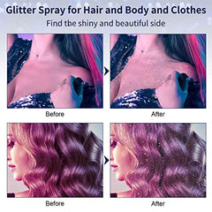 HANYWIL glitter spray on clothing adds sparkling detail under lights.