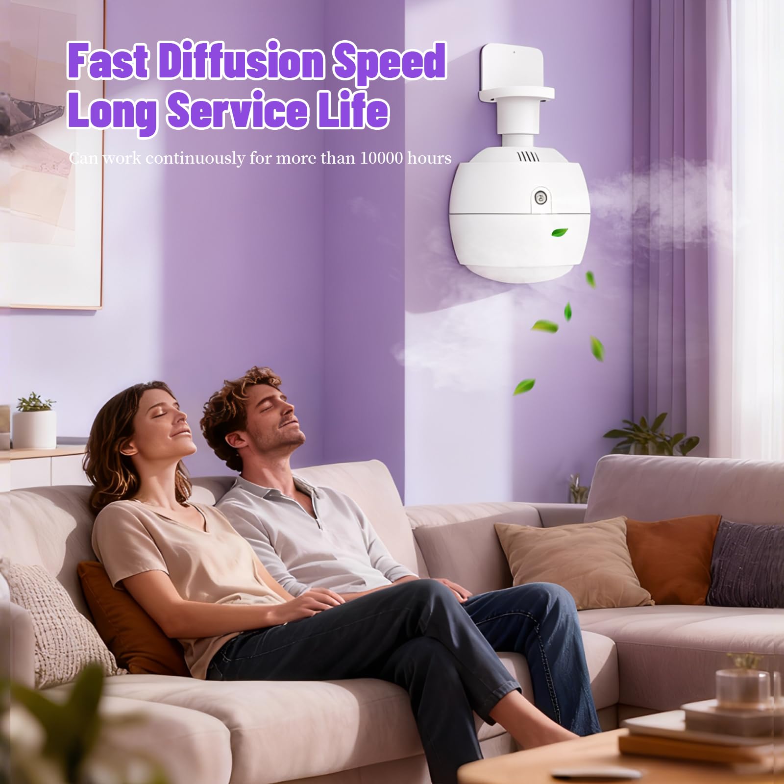 HAONINYUE waterless diffusion view highlights low-maintenance aroma in busy environments.