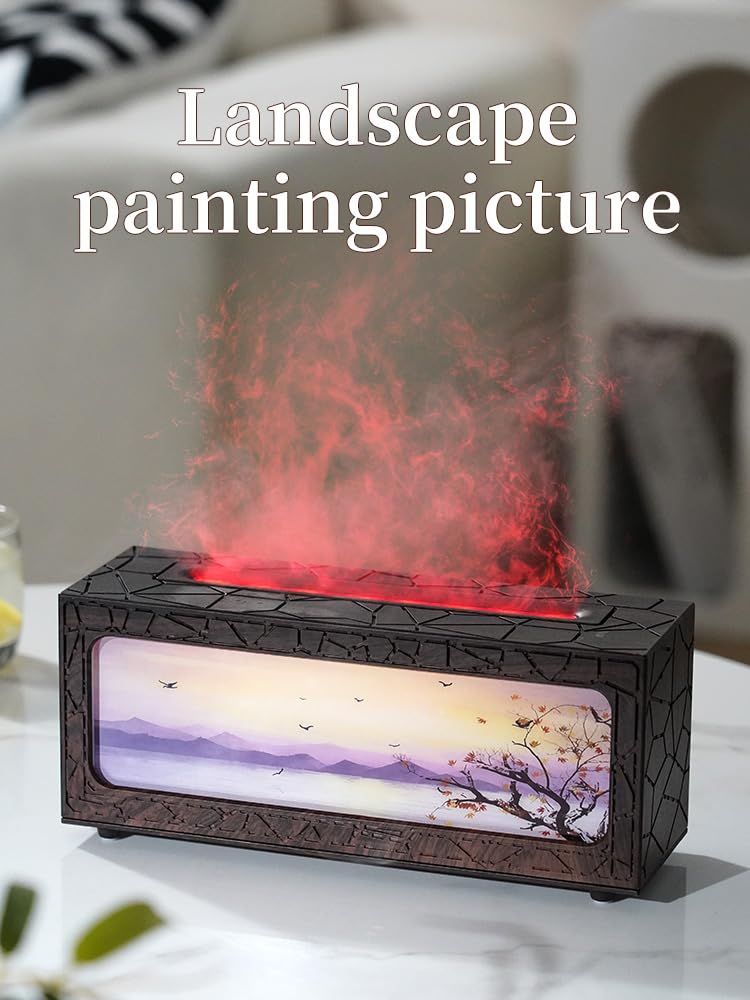 HapIntlNex wood grain diffuser LED colors mood lighting