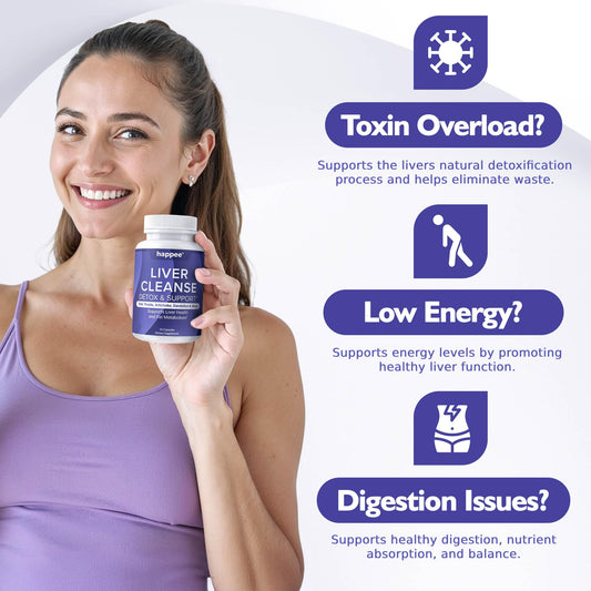 Close-up of ingredients list featuring milk thistle, dandelion root, and artichoke extract