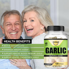 Ingredients panel for Happi Mi Garlic Capsules