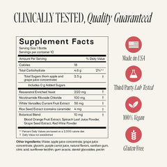 Happy Aging liquid NAD+ shot pour demonstrates smooth absorption for daily vitality.