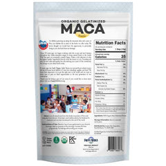 Close-up of gelatinized maca powder texture