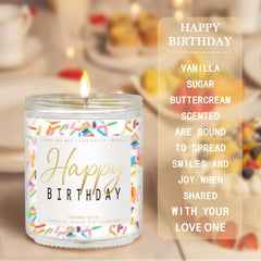 Vanilla cake scent notes with buttercream frosting concept