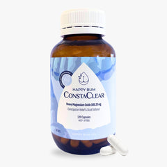Happy Bum CostaClear bottle with 120 capsules