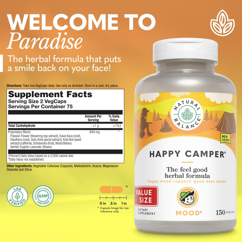 Close-up of Happy Camper capsules