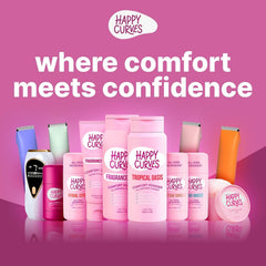 HAPPY CURVES Comfort Powder tropical oasis scent enhances fresh feeling all day