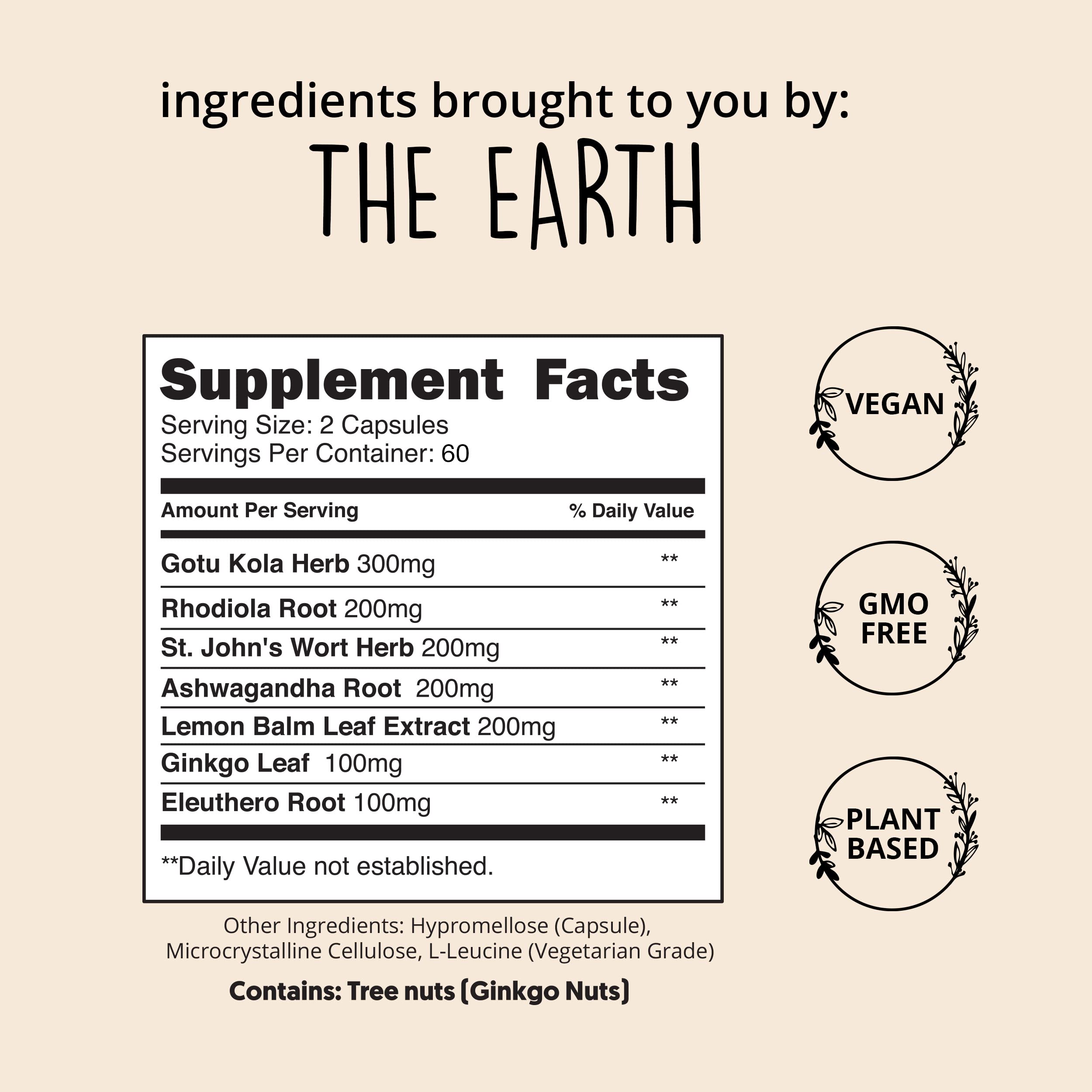Happy Healthy Hippie Joy-Filled bottle features ashwagandha root powder