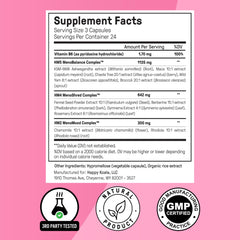 Night routine with Hormone Harmony suggesting steady nightly balance