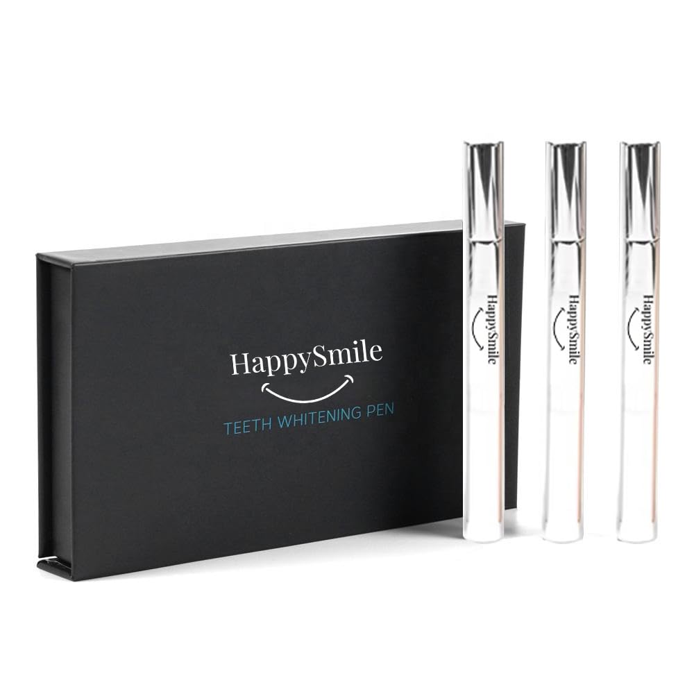 HappySmile Premium Teeth Whitening Pen Set of 3 - front view