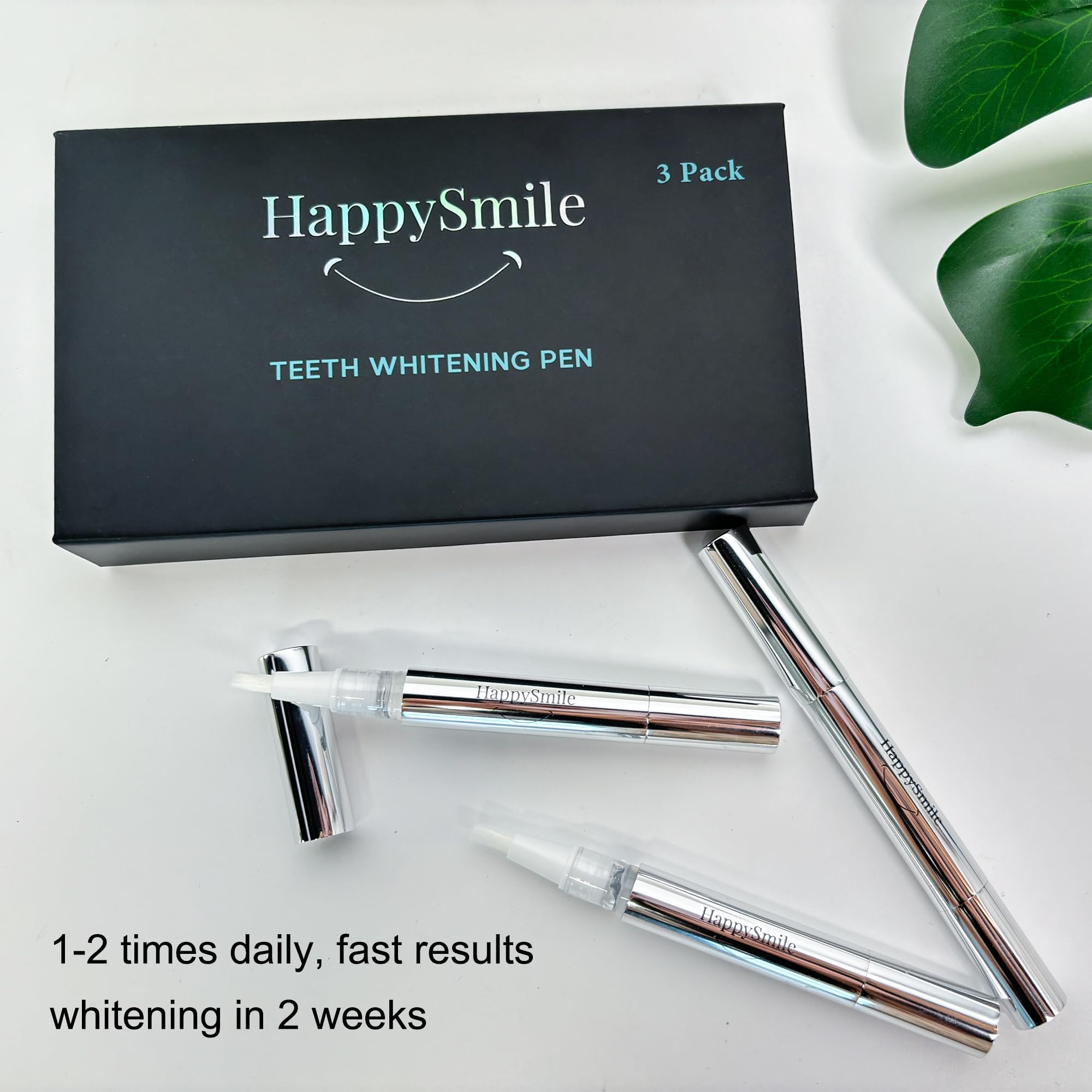 Compact travel case with whitening pen set