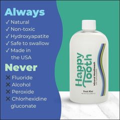 Mouthwash being poured into a cap