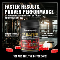 90-count bottle of Happyummmm Creatine Gummies